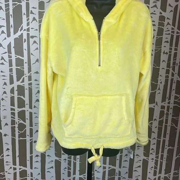 Pink
Rose NEW Yellow Super Soft Fleece Zip Neck Hoodie sz M - Picture 4 of 7